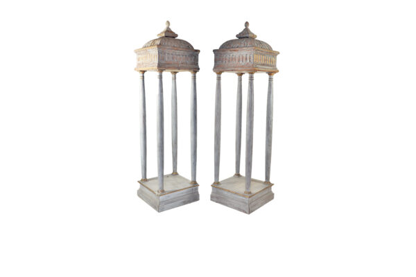Pair of Wooden Canopies