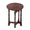Oak folding side table - Image 3