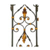 Beautiful green and gilded iron wall vestiaire - Image 2