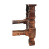 Small Spanish oak table 1 central drawer - Image 3