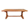 4-leg oak cloister table - Image 2