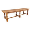 Large 6-leg farmhouse table in oak - Image 2