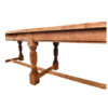 Large 6-leg farmhouse table in oak - Image 5