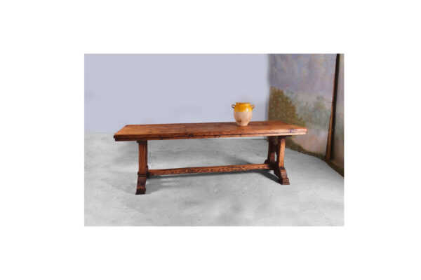 A Solid Oak Wood Monastary Table