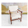 Carved and twisted wooden chair - Image 2