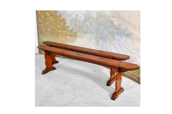 2 benches in oak