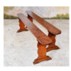 2 benches in oak - Image 2