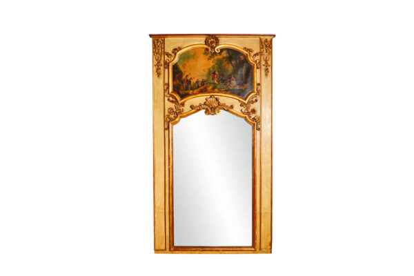 Gilded Mirror in the style of Watteau