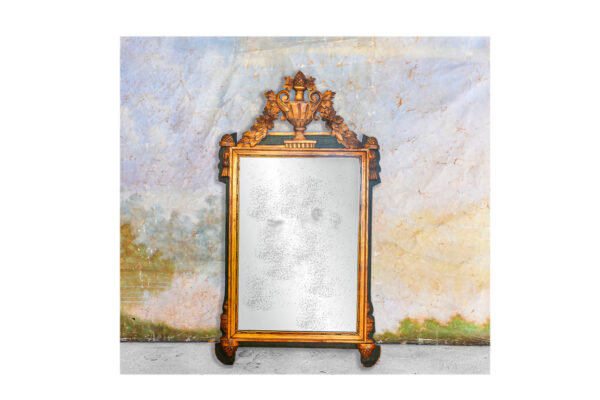 Painted wooden mirror
