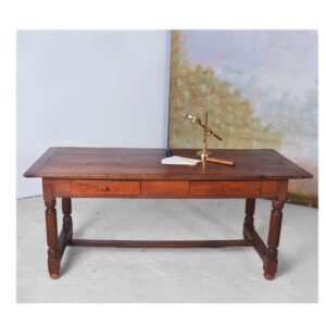 Farmhouse table in natural wood