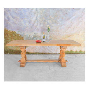 4 Column Table in light oak