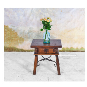 Spanish country table with drawer