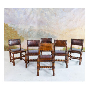 Set of 6 Flemish-style chairs